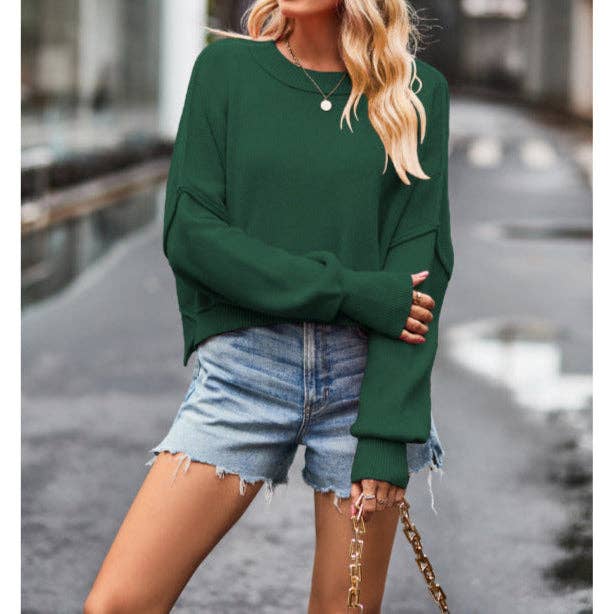 safistyle - Wholesale Knit Top - Women's - Women’s Solid Color Long Sleeve Knitted Top11