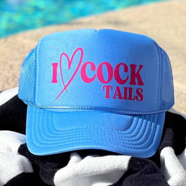 I ❤️ COCKtails TRUCKER HAT for wholesale by Funny Mother Truckers