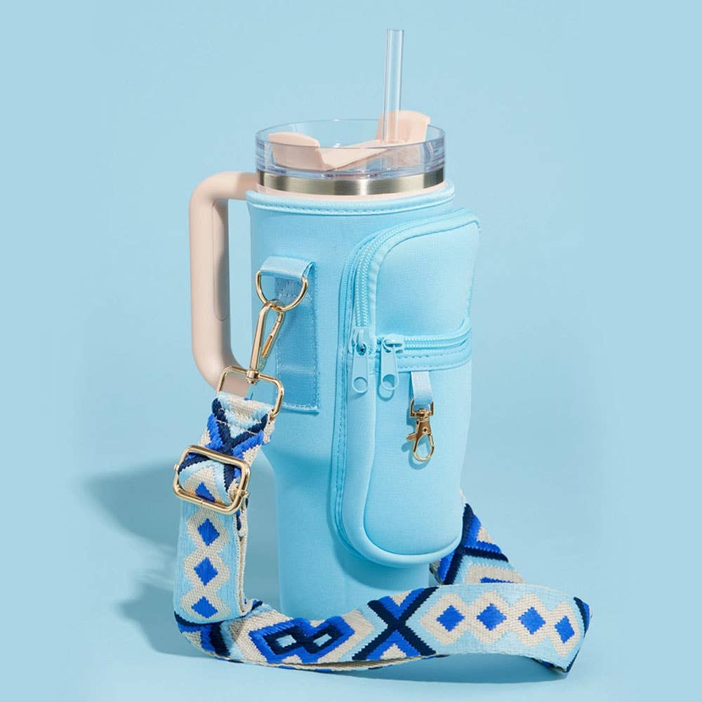 Sensibling Corp. - Wholesale Crossbodytas - Dames - Draagtas voor tumbler met azteekse patroon schouderriem11