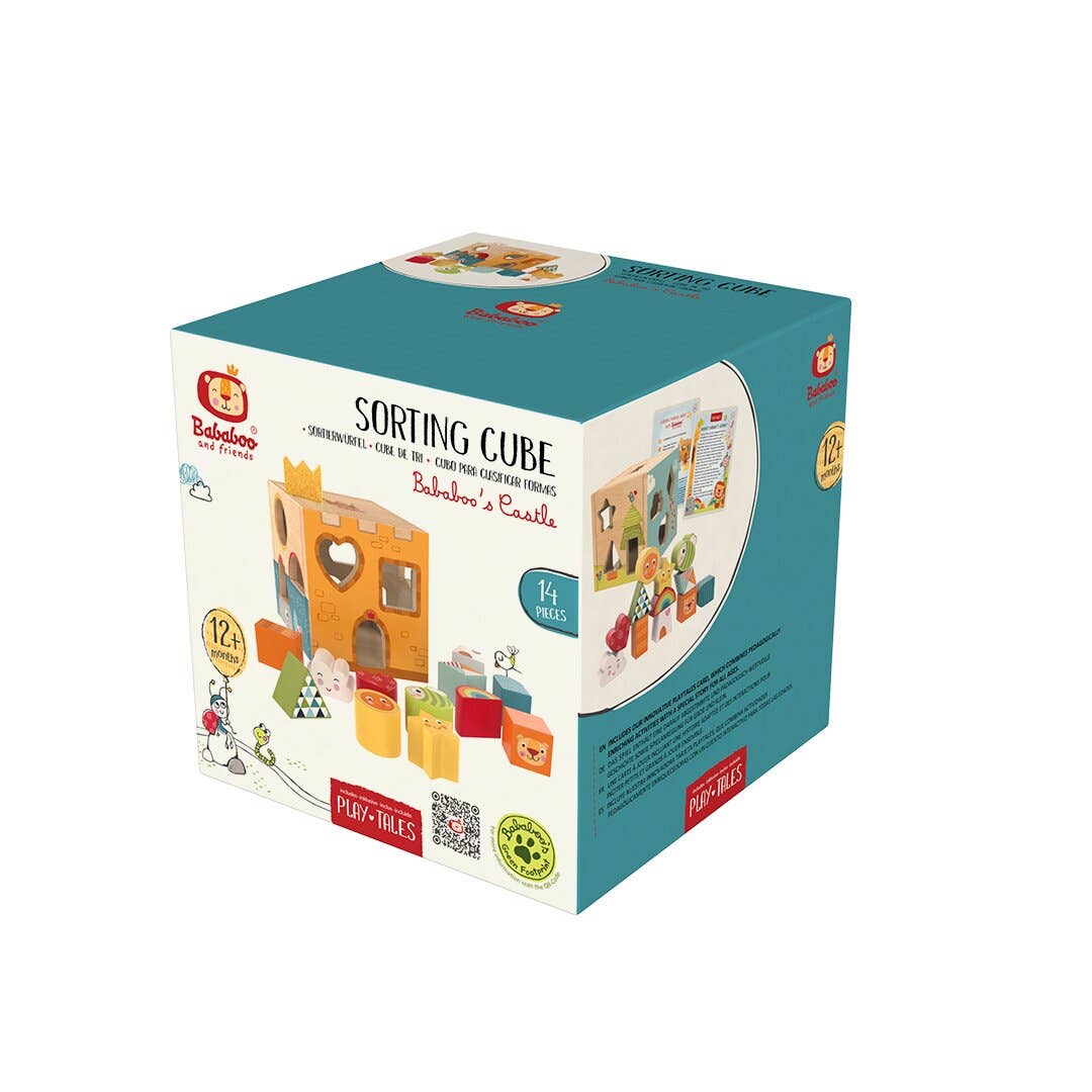 Bababoo and friends® - Wholesale Wood Toy - Kids - Bababoo's Castle Sorting Cube [12+ Months]1
