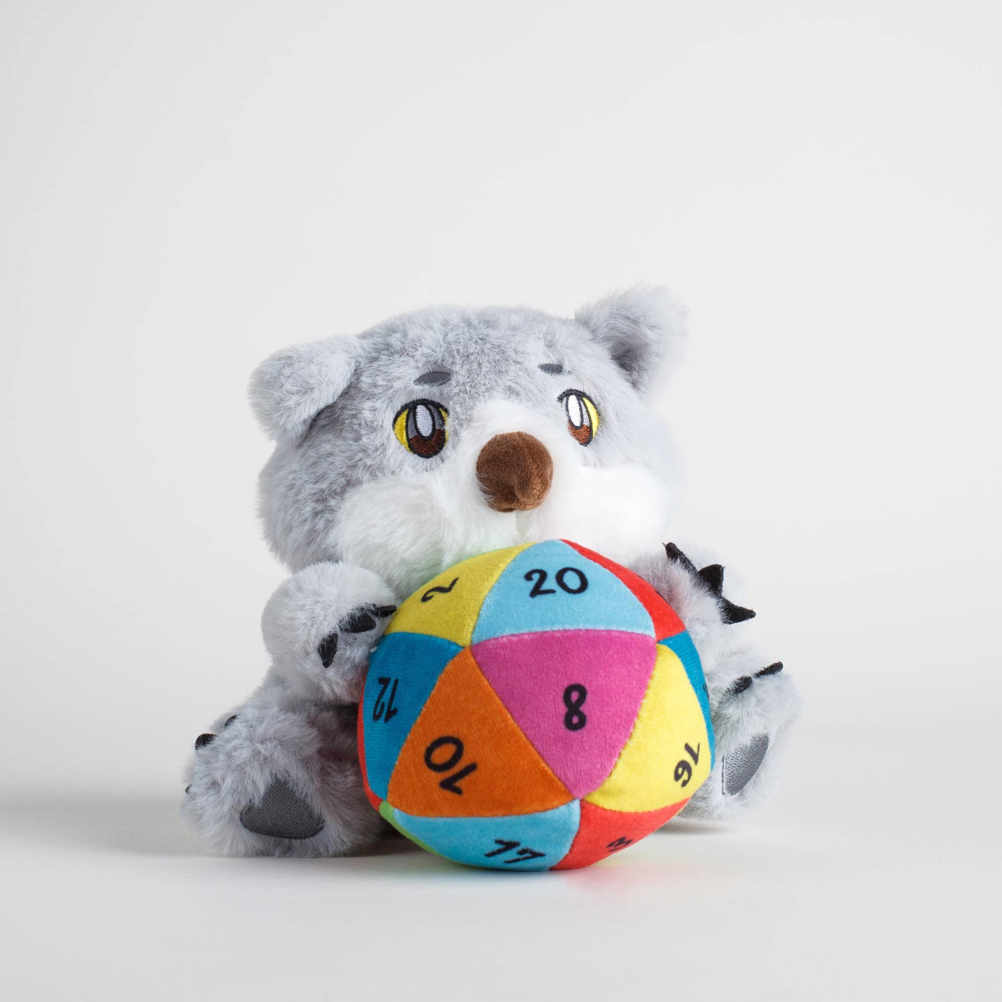 Kingdom of Threads - Wholesale Stuffed/Plush Toy - Kids & Baby - Owlbear with Rainbow D20 Plushie