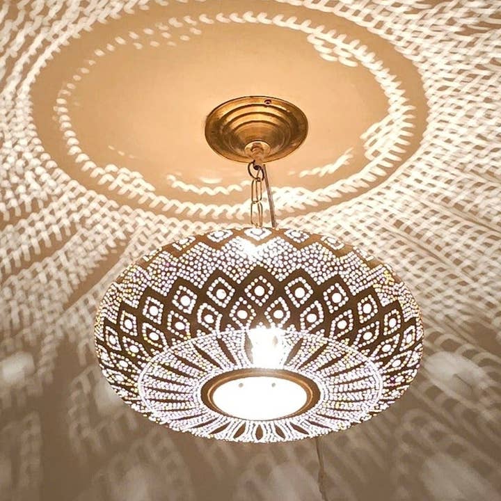 Moroccan pendant light, Handmade modern brass ceiling light for wholesale by libitiishop