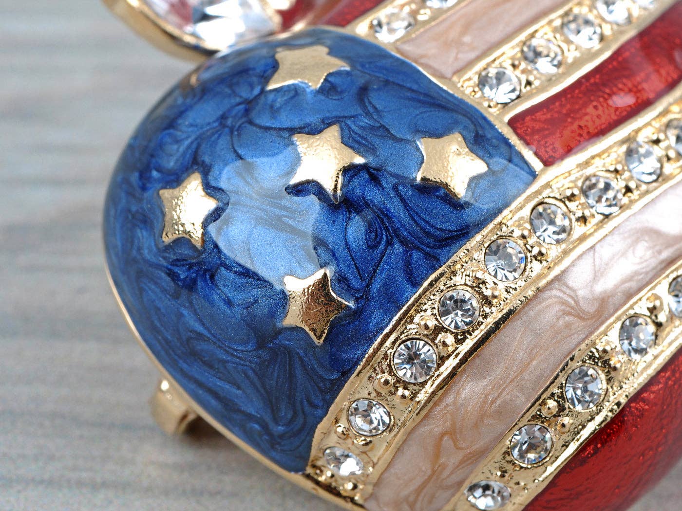 AK Brand – Großhandel Broschen – Brosche mit amerikanischer Flagge der USA, 4. Juli61