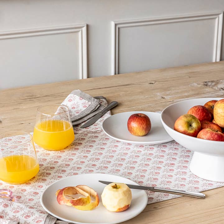 over&back - Wholesale Table Runner - Hand-Blocked Table Runner Floral Patterns 18x10836