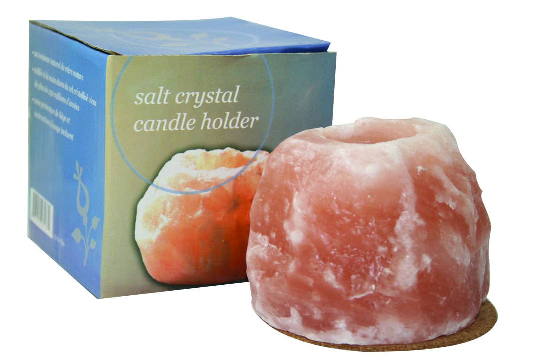 Natures Artifacts Inc - Wholesale Candle Holder - Himalayan Salt Crystal Candle Holder