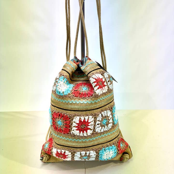 Ranee's Accessories - Wholesale Backpack - Women's - Crochet bag pack sac