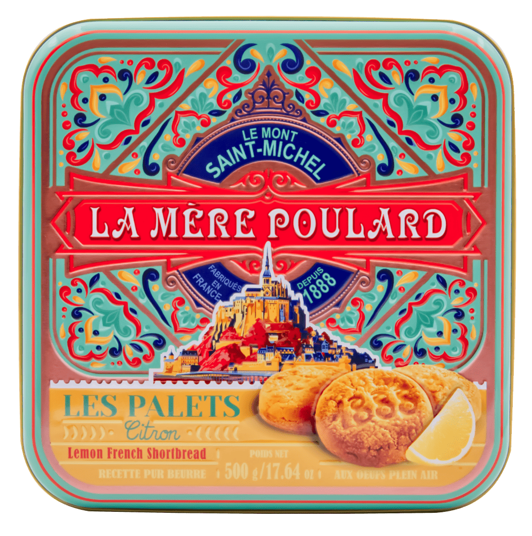 Biscuiterie La Mère Poulard - Wholesale Cookie - MYTHICAL BOX LEMON DISCS 500G2