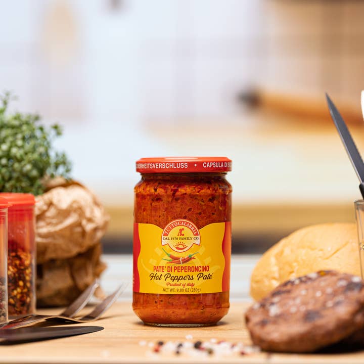 Wholesale Italian Food - Wholesale Hot Sauce - TuttoCalabria Calabrian hot Chili Pepper Pate – 8 oz (227g)2