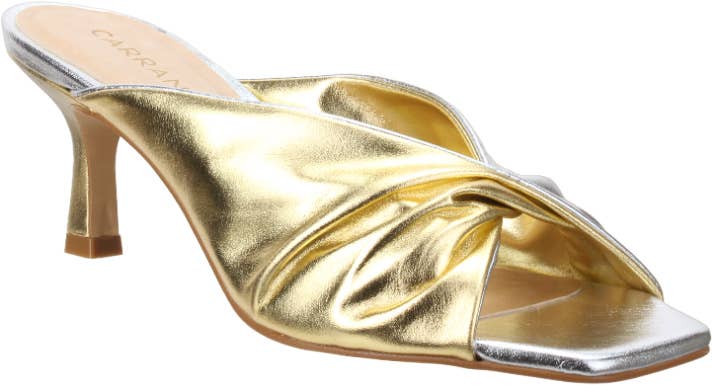 Carrano - Vendita all'ingrosso Scarpe con tacco basso - Donna - Carrano Sage - Sandalo aperto in pelle con tacco coperto8