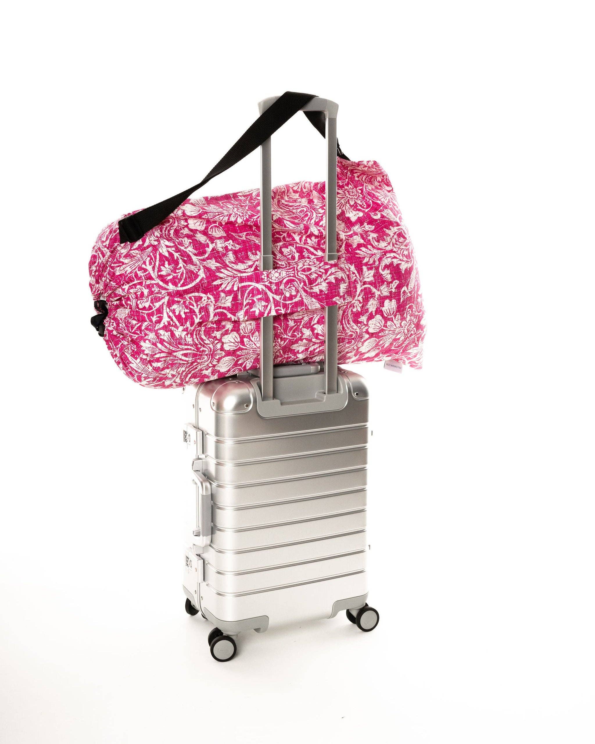 PillowSak - Wholesale Luggage - In the Garden Damask Magenta2