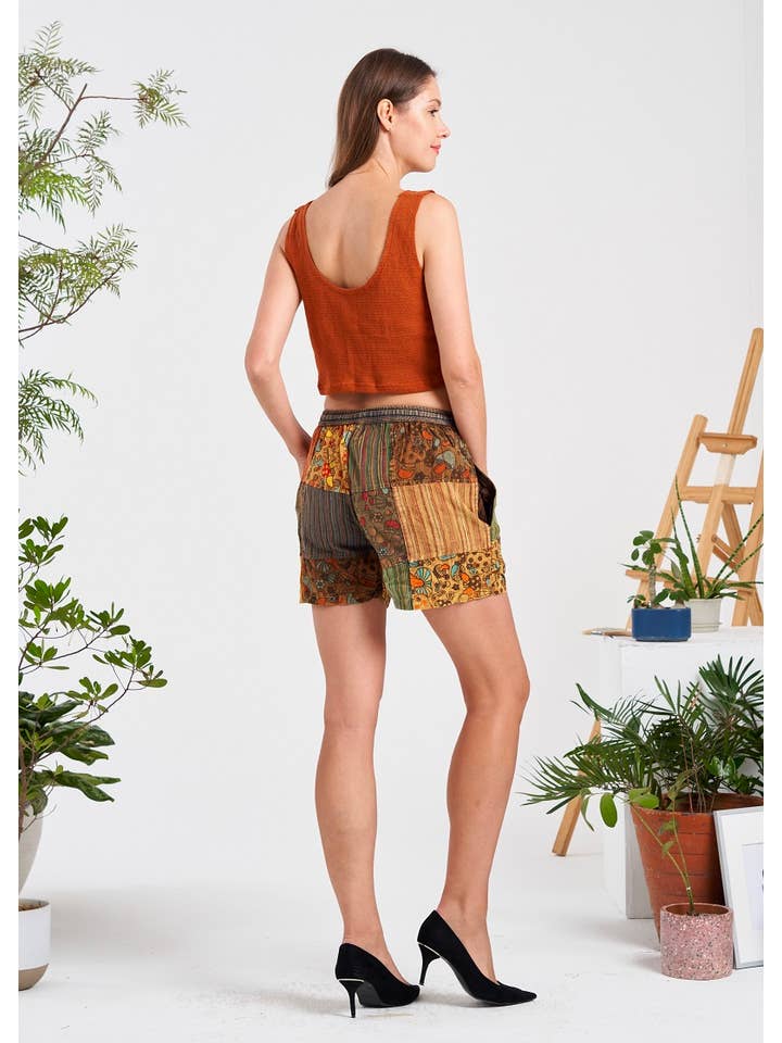 Kathmandu Imports - Wholesale Shorts - Women's - Shroom Patch Shorts (KT-1415)5