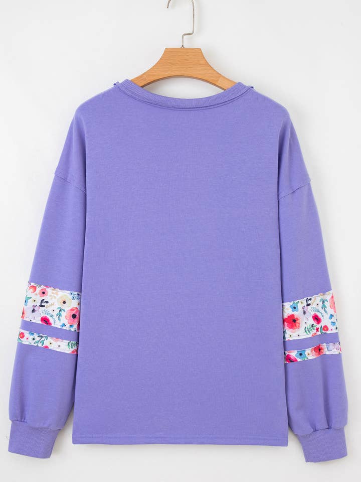 FASHION BLVD - Wholesale Sweatshirt - Women's - FB Floral Patchwork Long Sleeve Sweatshirt7