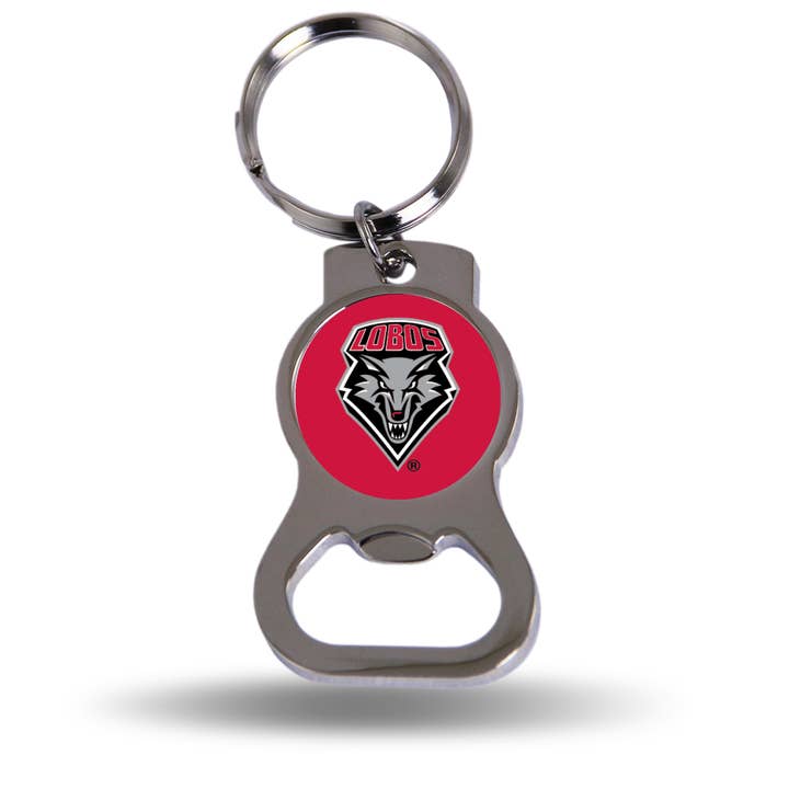 Rico Industries - Wholesale Keychain - Unisex - NCAA New Mexico Lobos Bottle Opener Key Chain