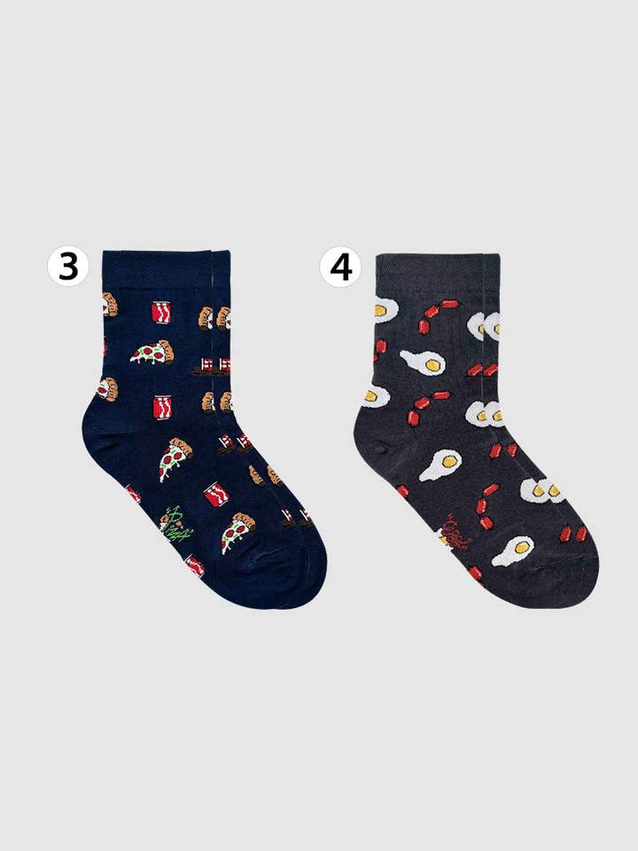 Calzini da donna Crew Unique Pattern per la vendita all'ingrosso da parte di 7DAYSSOCKS