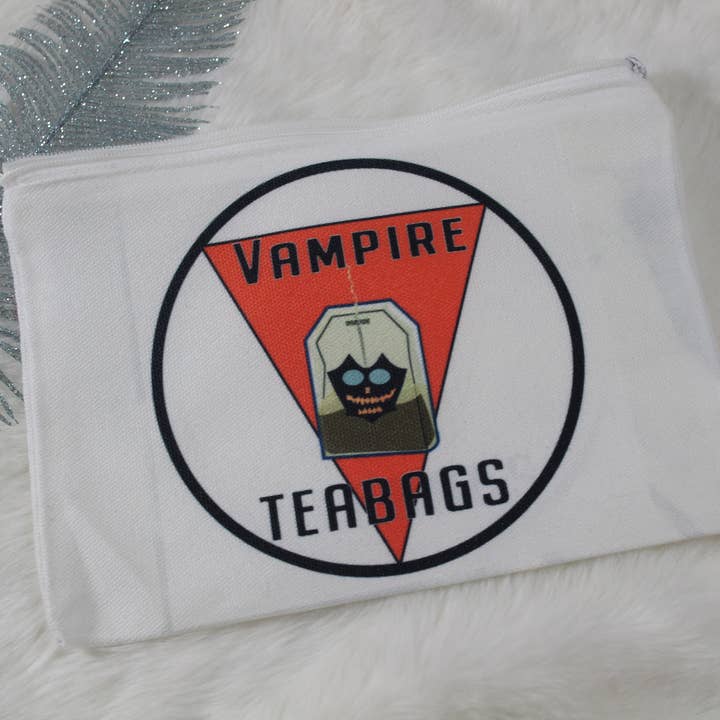 Raven Design - Wholesale Makeup/Cosmetic Bag - Vampire Teabags Makeup/ whatever bag