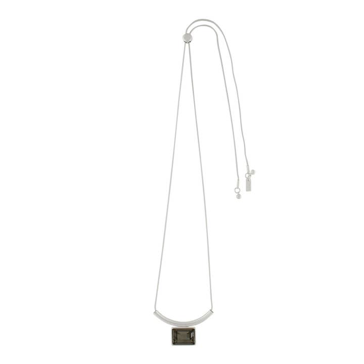 Audrey IN:STORE Adjustable Black Diamond Necklace Silver Plating for engroshandel hos Dansk Copenhagen