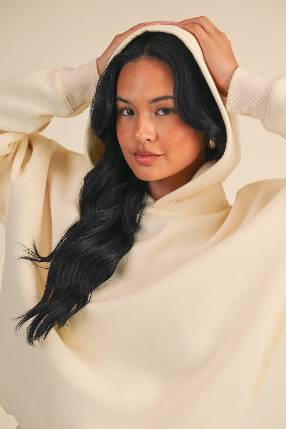 KIMBERLY C – Engroshandel Hoodie – Kvinder – Cozy Fleece oversize pullover hættetrøje45