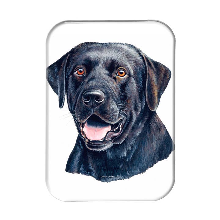 "Black Labrador Retriever" - 2.5" X 3.5" Rectangle Fridge Magnets for wholesale by Airstrike