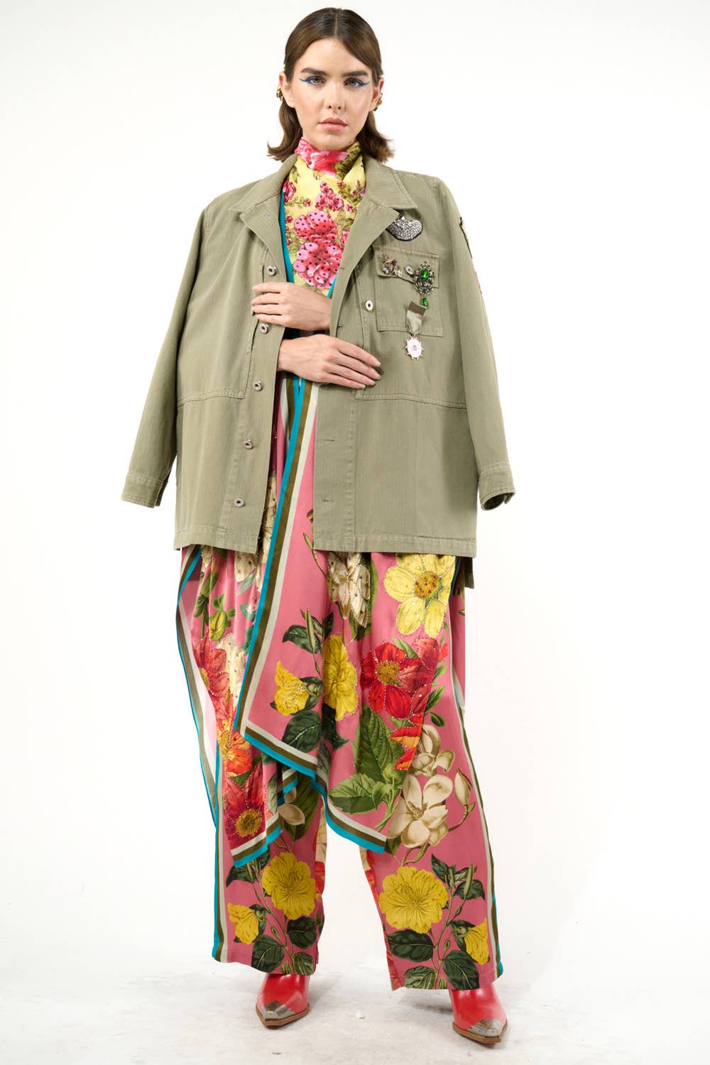 Dusty Rose Floral Mijn Valentijnsbroek voor groothandel op Faire19