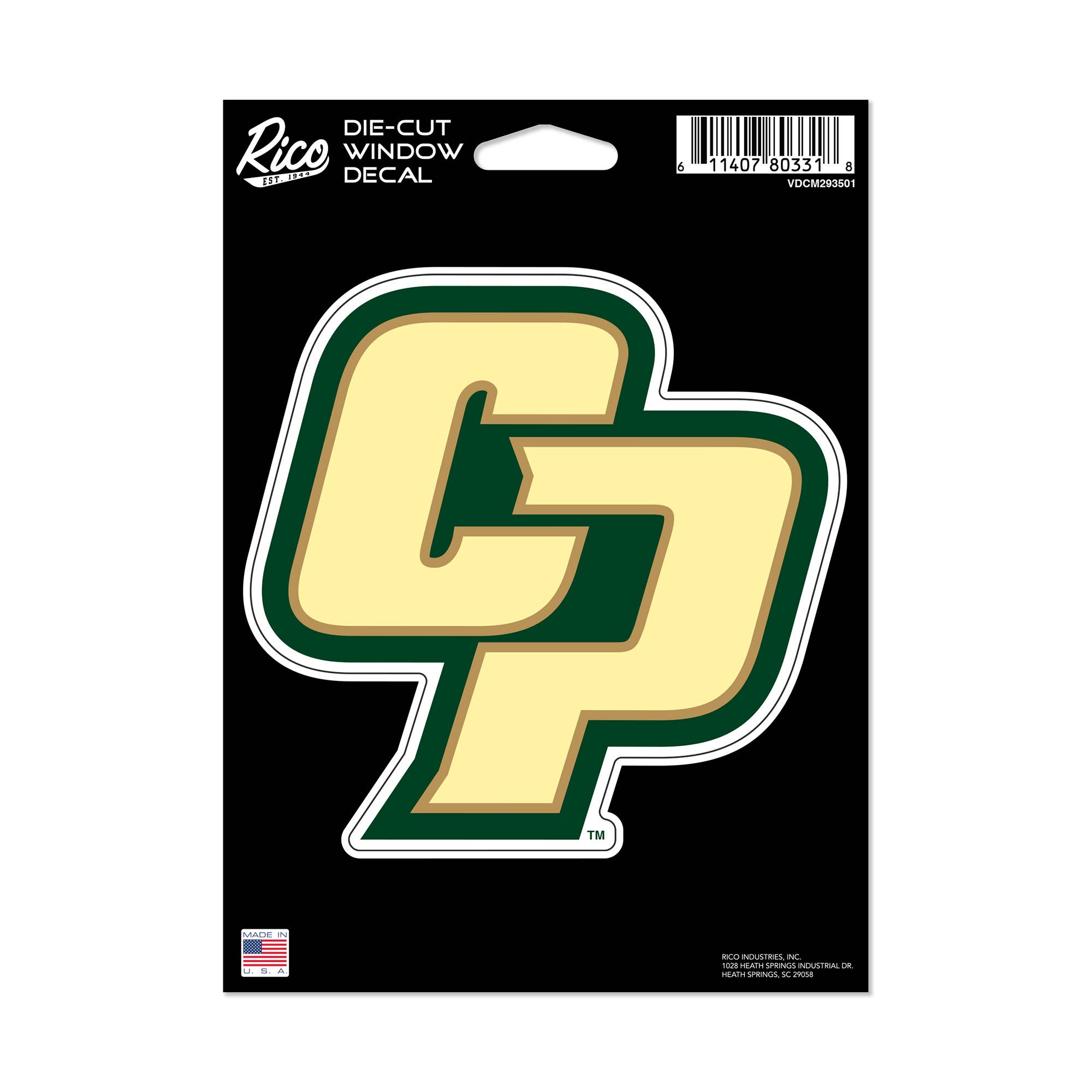 Rico Industries - Wholesale Car Decorative Charm - Unisex - NCAA  Cal Poly Mustangs  Medium Die Cut Decal0
