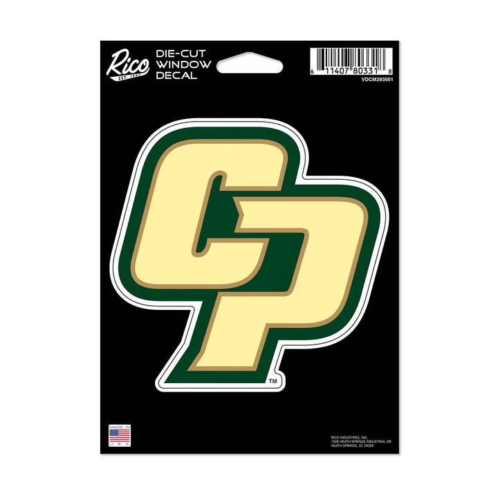 Rico Industries - Wholesale Car Decorative Charm - Unisex - NCAA Cal Poly Mustangs Medium Die Cut Decal0