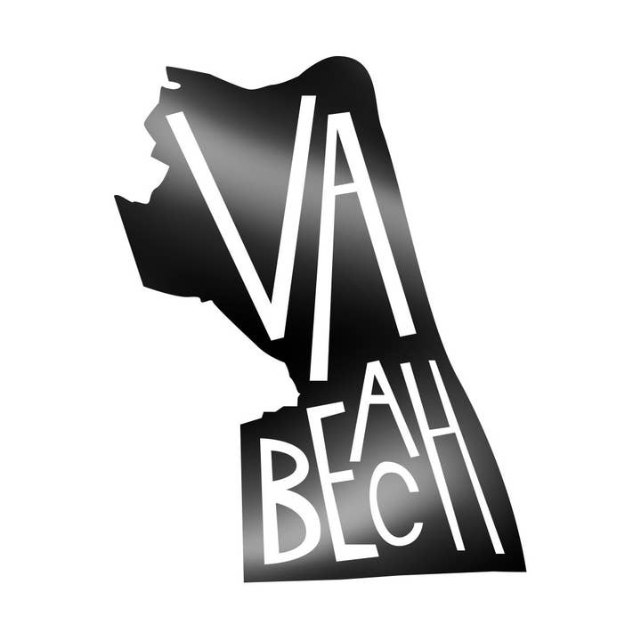 Virginia Beach Lettered Decal for wholesale by Studio 336