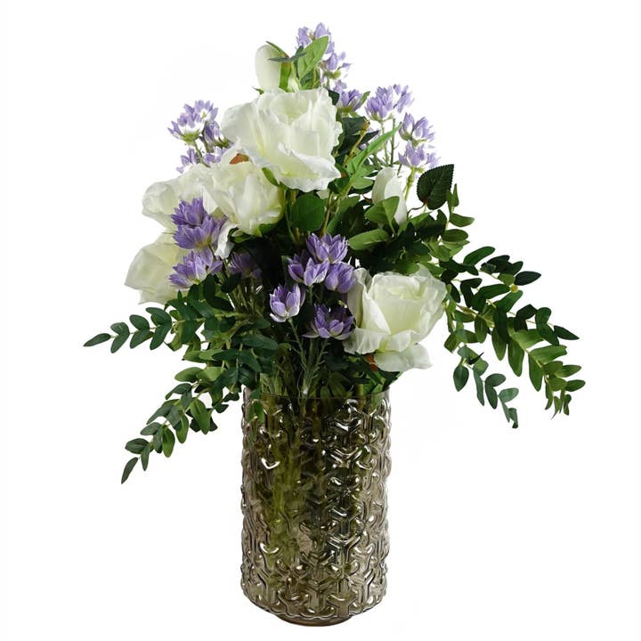 Leaf Design UK LTD - Wholesale Artificial Flowers - Pack 6x Artificial Flowers Purple Starflower Stem