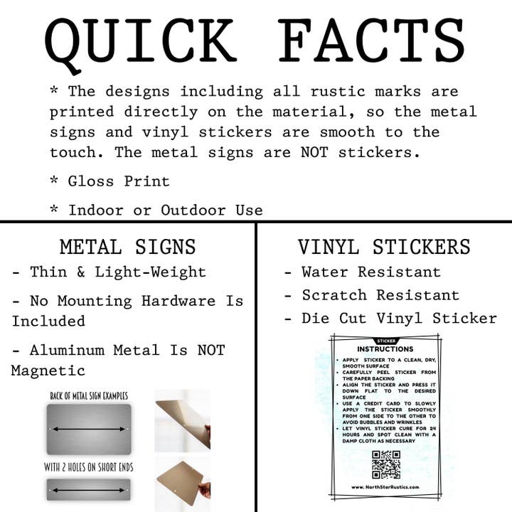 North Star Rustics Signs - Wholesale Sign - Vintage General Store Mercantile Sign Wall Art1