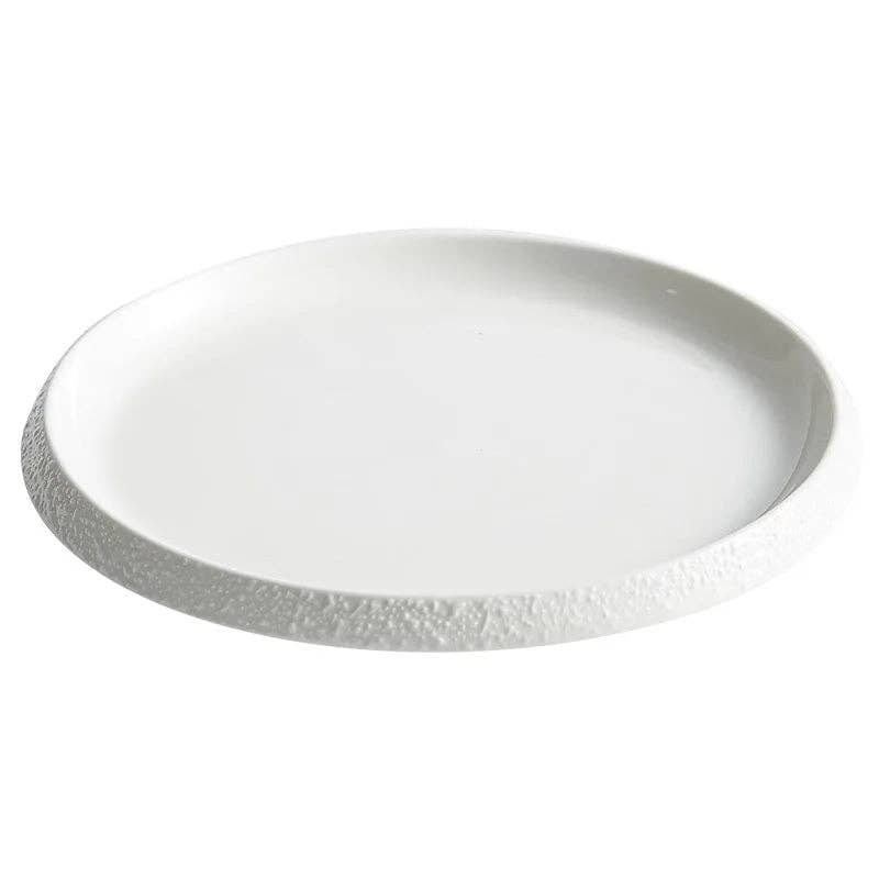 Kiyo Home - Wholesale Dinner Plate - White Pearl 4-Piece Porcelain Plate Sets6