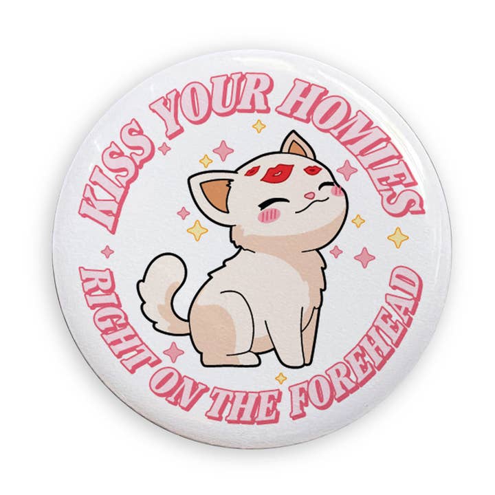 Besa a tus colegas justo en la cabeza Pin para venta al por mayor de Miss Elaneous Art