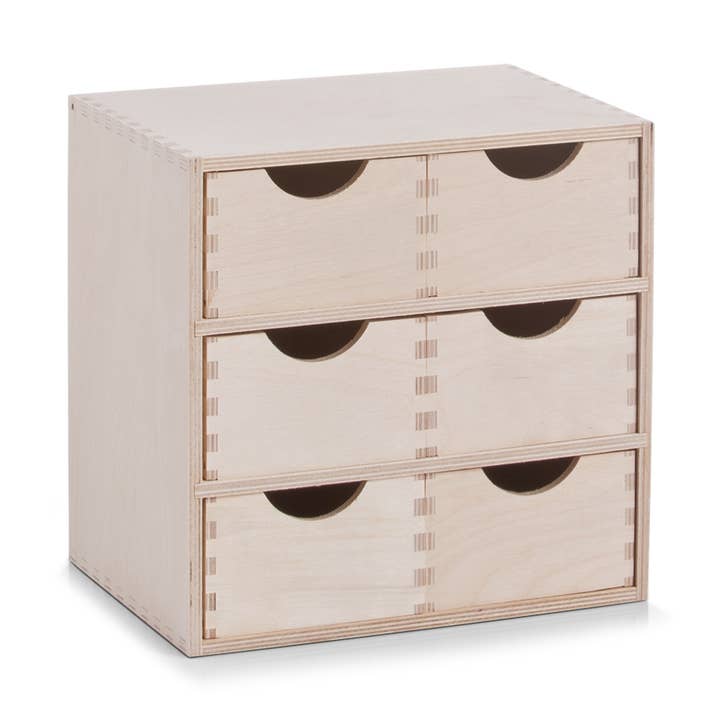 Élément de tiroir, 6 unités, bouleau pour la vente par Zeller Present