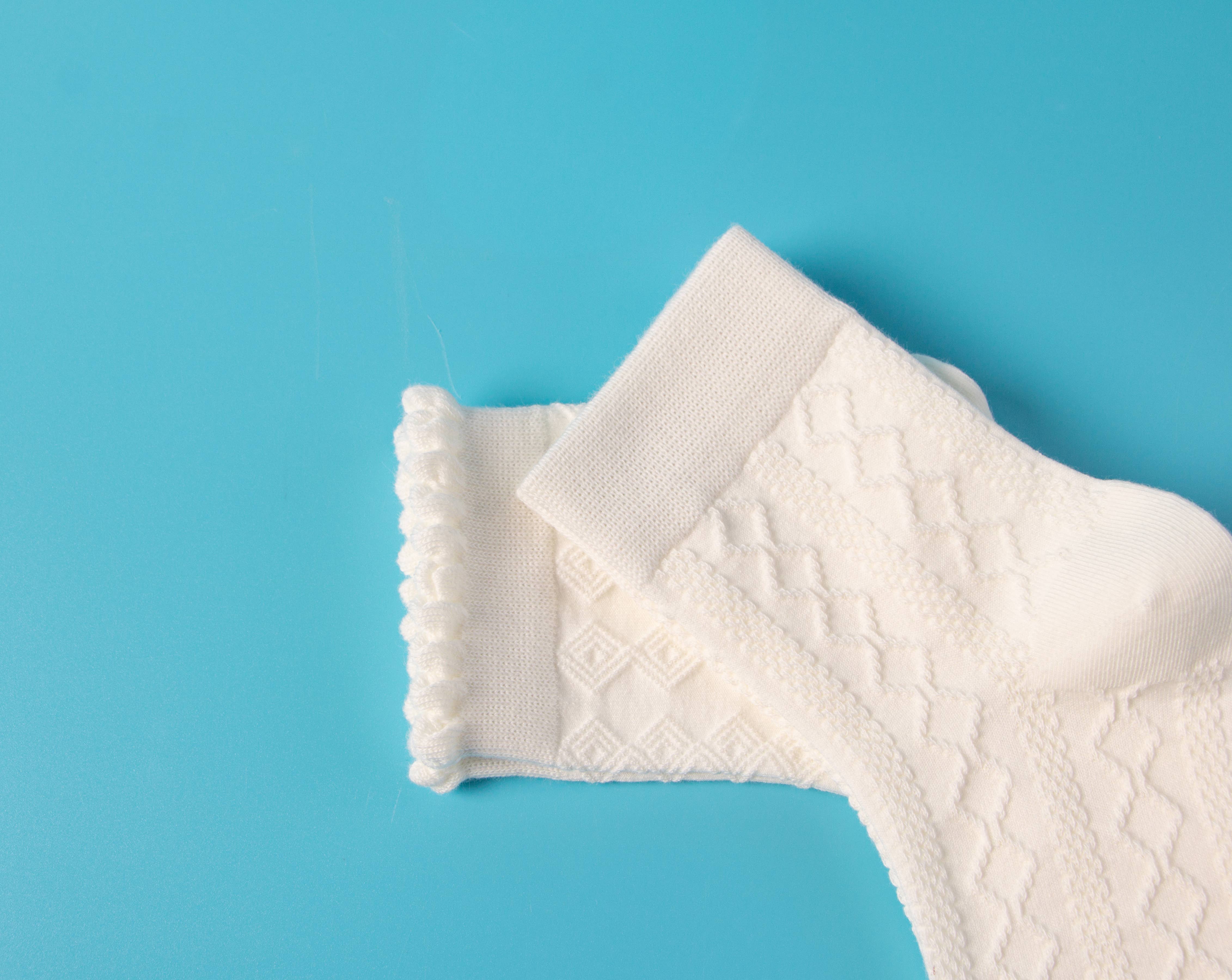 Marc JoJo - Vente Chaussettes – femme - ✨ Chaussettes courtes blanches style vintage Lolita 🕊️🎀6