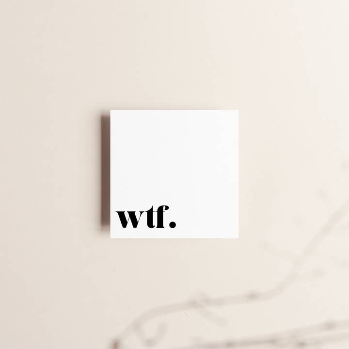 WTF Sticky Notes for wholesale by Creativien Studio