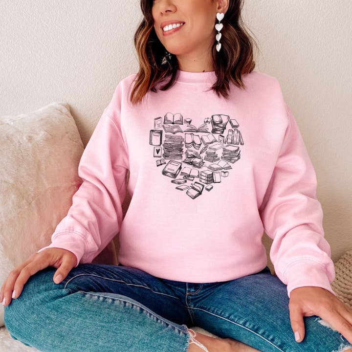 Book Lovers Sweatshirt for wholesale by Wild Melon