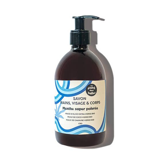 pepparmynta hand, ansikte och kropp tvål 500 ml för wholesale av Le Gang des Bulles