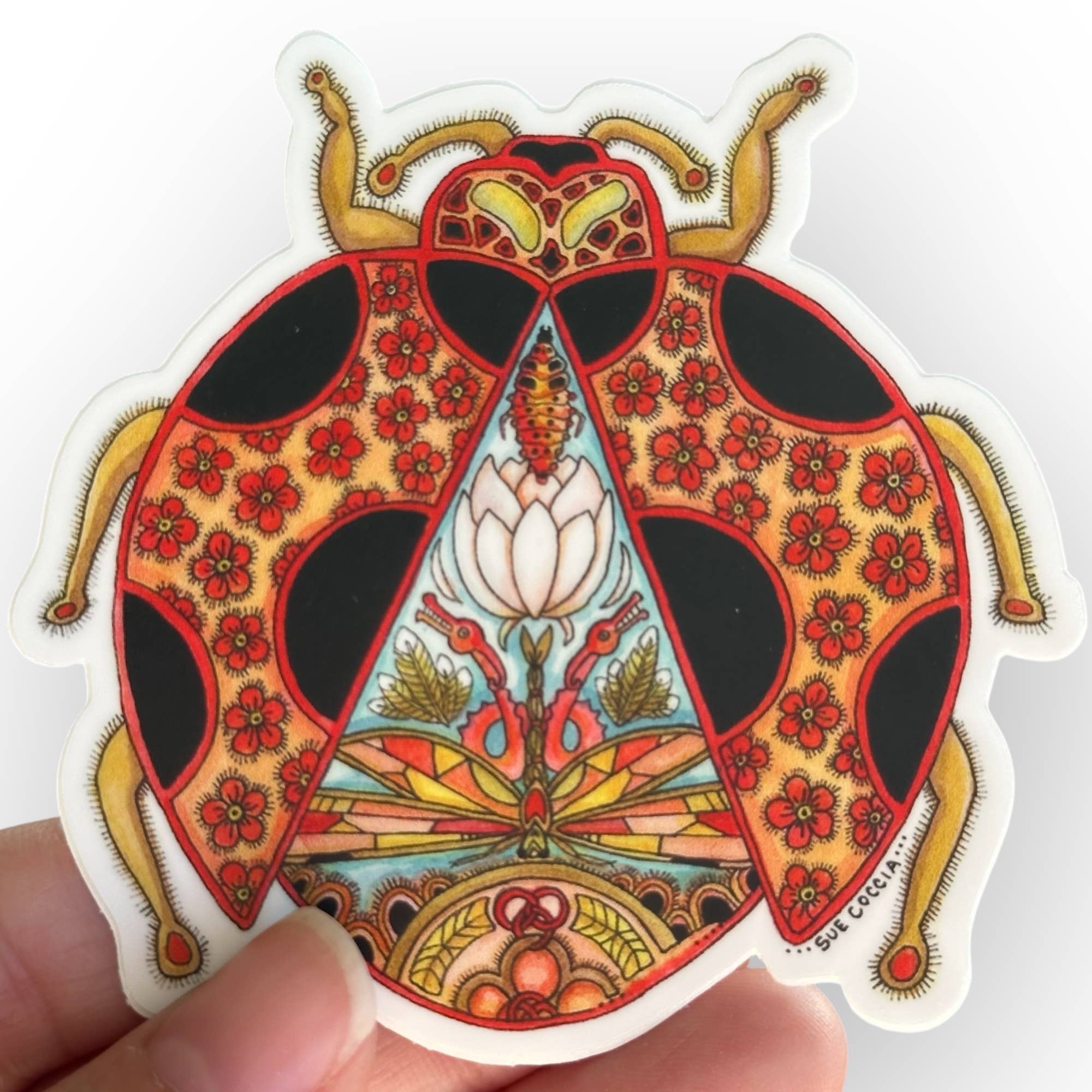 EarthArt International - Vente Autocollant - Autocollant Coccinelle0