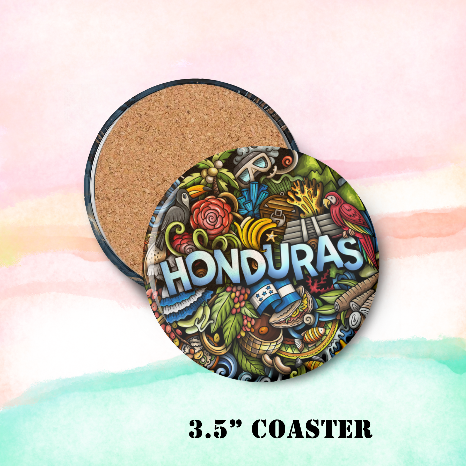 Corksee - Wholesale Coasters - Honduras | Round Coaster0