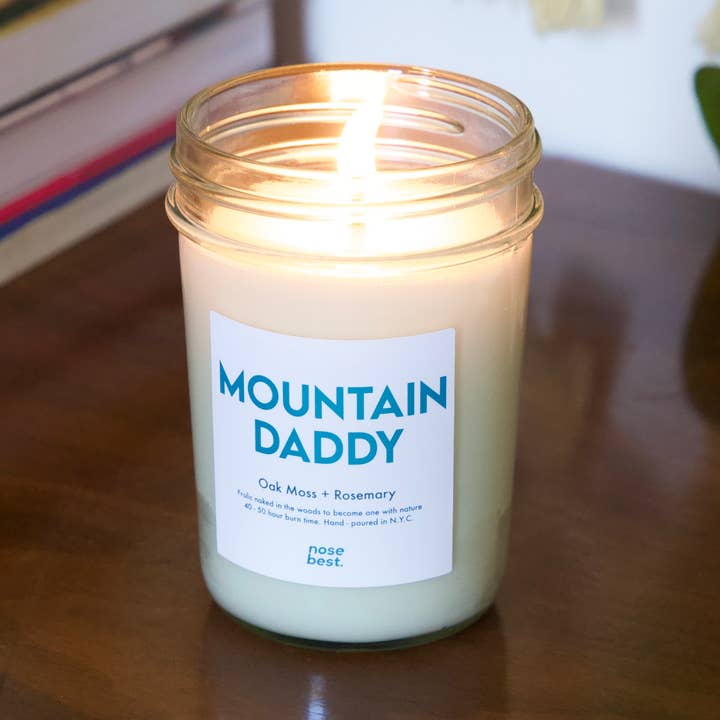 Nose Best Candles - Wholesale Jar/Filled Candle - Mountain Daddy - Oak Moss & Rosemary Soy Candle6