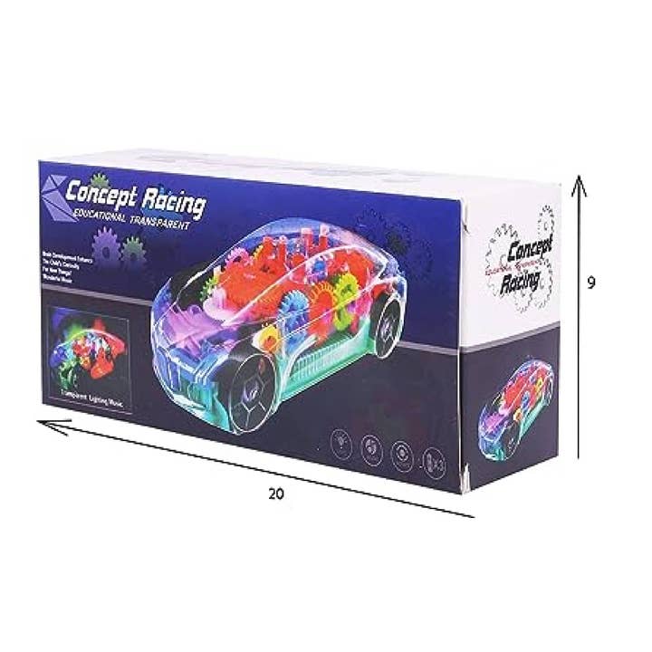 Transparent Toy Car with Light and Music In Bulk for wholesale by Buddha Yoga