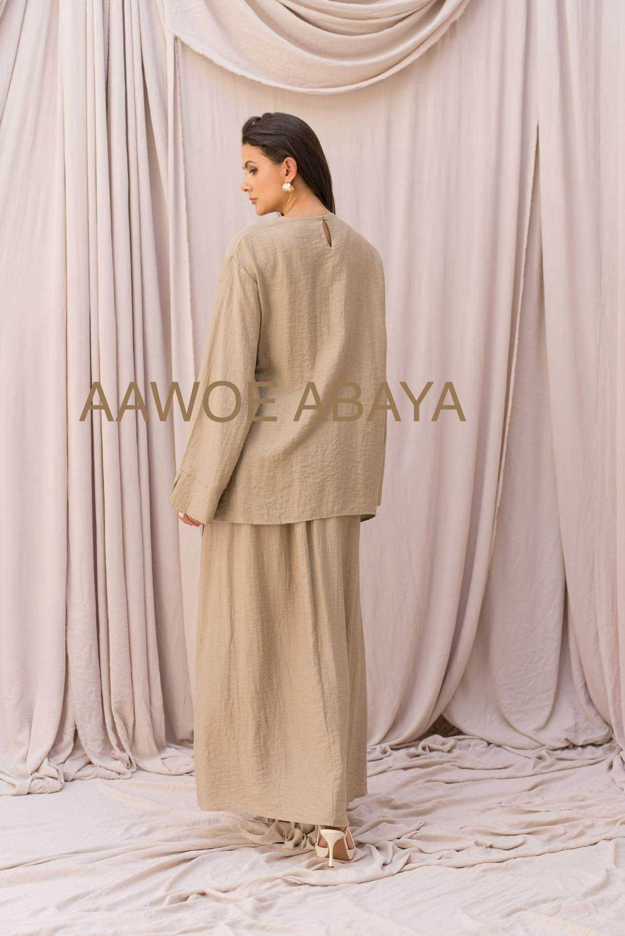 Aawoe Abaya - Wholesale Tops Set - Women's - Chic Set with Long Sleeves - 2422-EN29