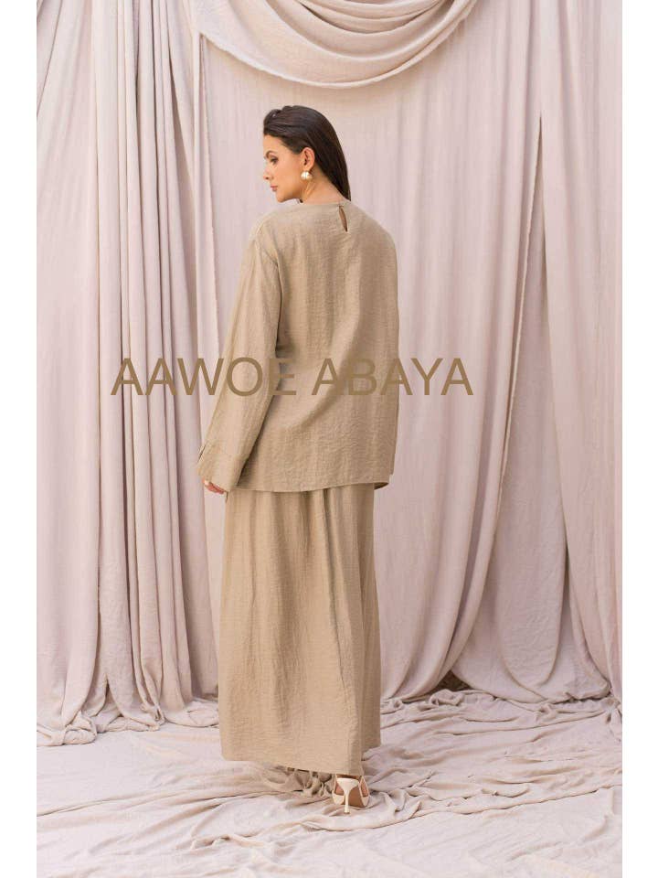 Aawoe Abaya - Wholesale Tops Set - Women's - Chic Set with Long Sleeves - 2422-EN29