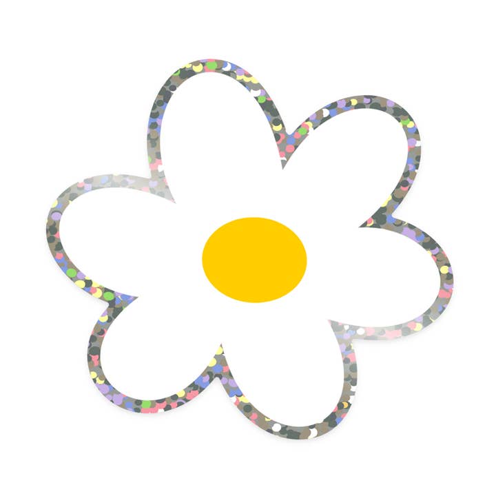 Glitter Daisy Sticker for wholesale by KANDS.CO