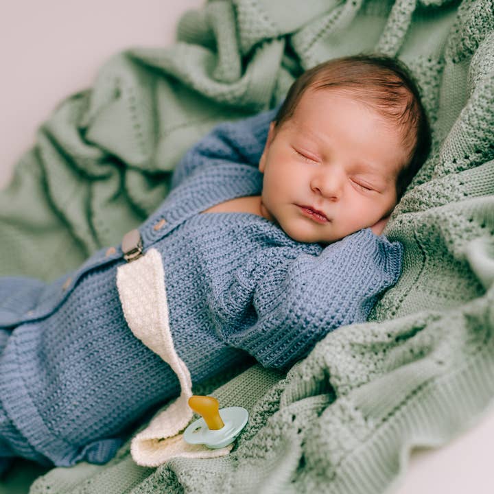 micu micu – Großhandel Bettdecke – Kind & Baby – Mintfarbene karierte Decke1