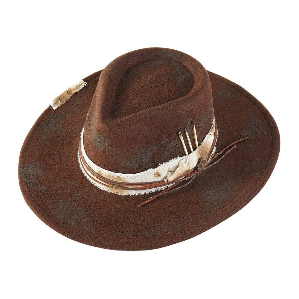 MiMi Wholesale - Wholesale Cowboy Hat - Women's - MH0277 Carrie Vintage Shapeable Cowboy/Fedora Hat2