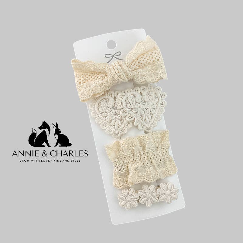 Annie & Charles - Wholesale Hair Clip - Kids - Annie & Charles® Hair Clip Set - Small Floral Splendor4