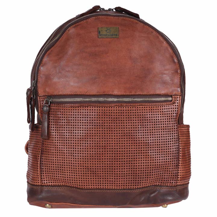 Sac à dos, Cuir Véritable, Sac design italien pour homme - Rex pour la vente par KOMPANERO