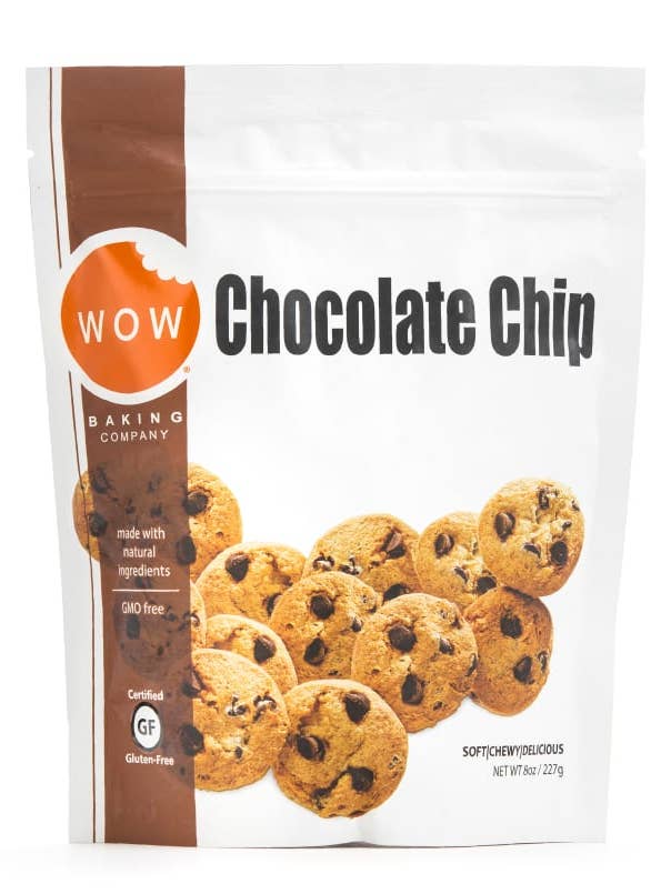 Sac refermable pour biscuits aux pépites de chocolat sans gluten pour la vente par WOW Baking Company