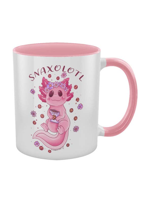Grindstore – wholesale Coffee mug – Snaxolotl Pink Inner 2-Tone Mug1