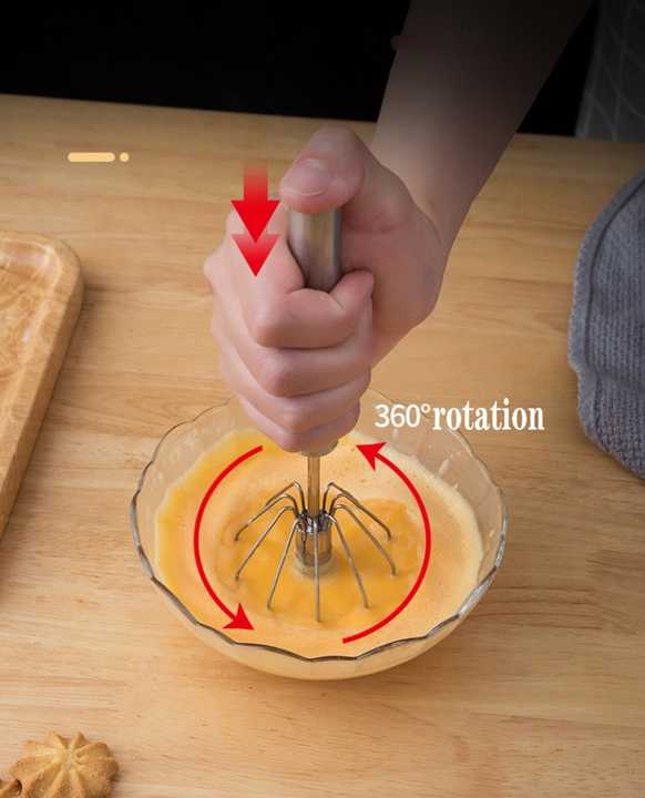 VIGOR - Wholesale Kitchen Tool/Gadget - Professional Grade Rotating Semi-Automatic Eggbeater(10 Pack1