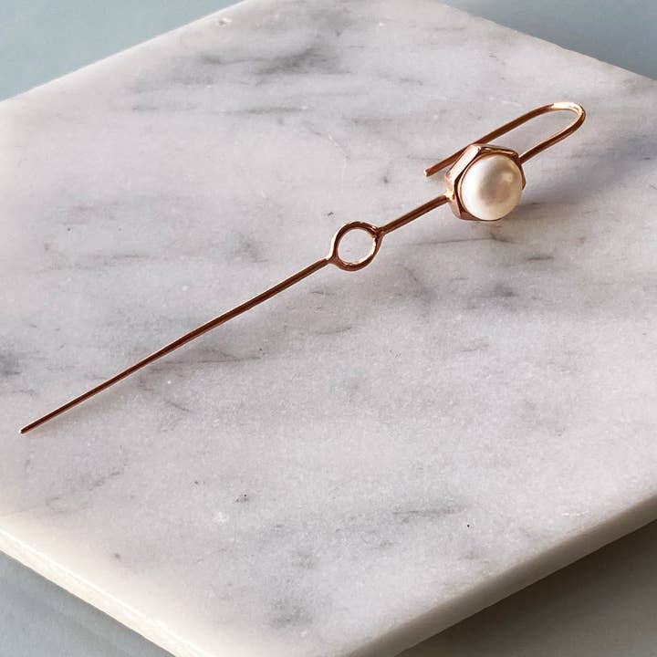 Otis Jaxon London – Großhandel Ear Cuff/Ohrklemme – Roségold-Perlen-Ohr-Kletterer-Manschetten-Ohrringe